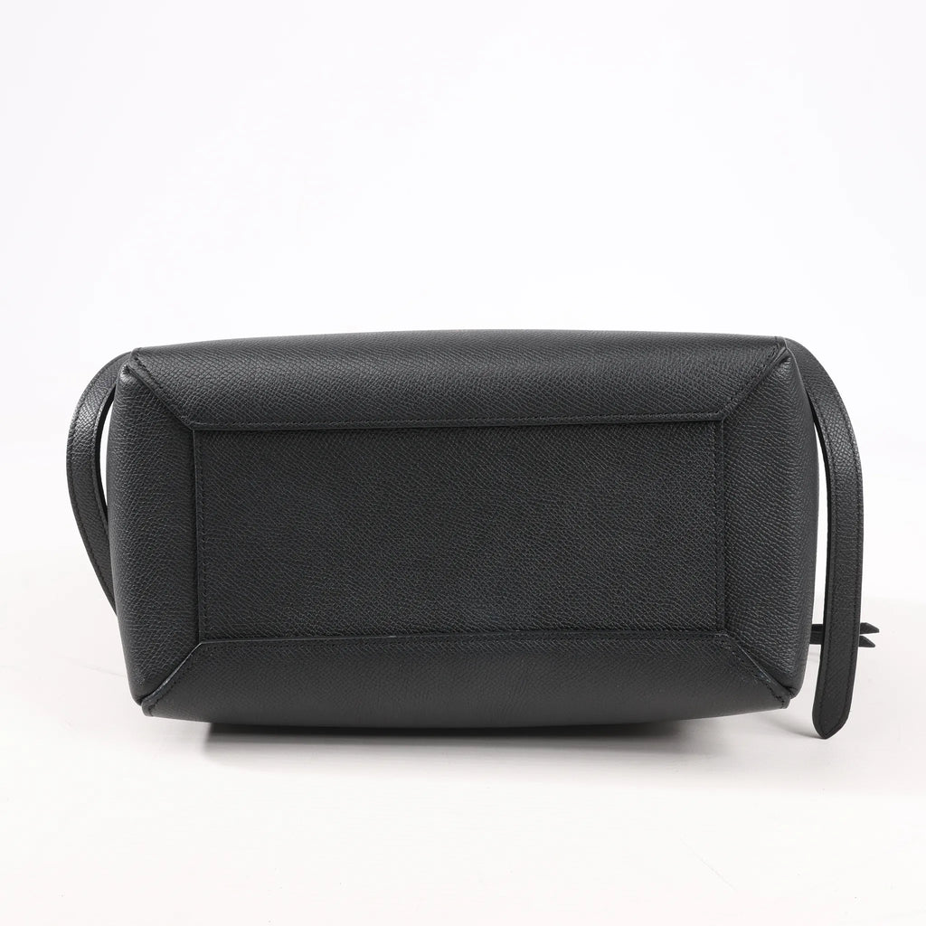 Celine Belt Bag Micro Leather 2Way Handbag in Black