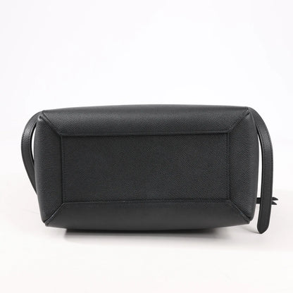 Celine Belt Bag Micro Leather 2Way Handbag in Black