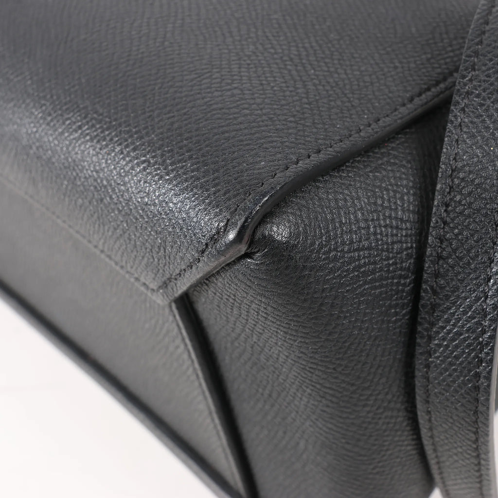 Celine Belt Bag Micro Leather 2Way Handbag in Black