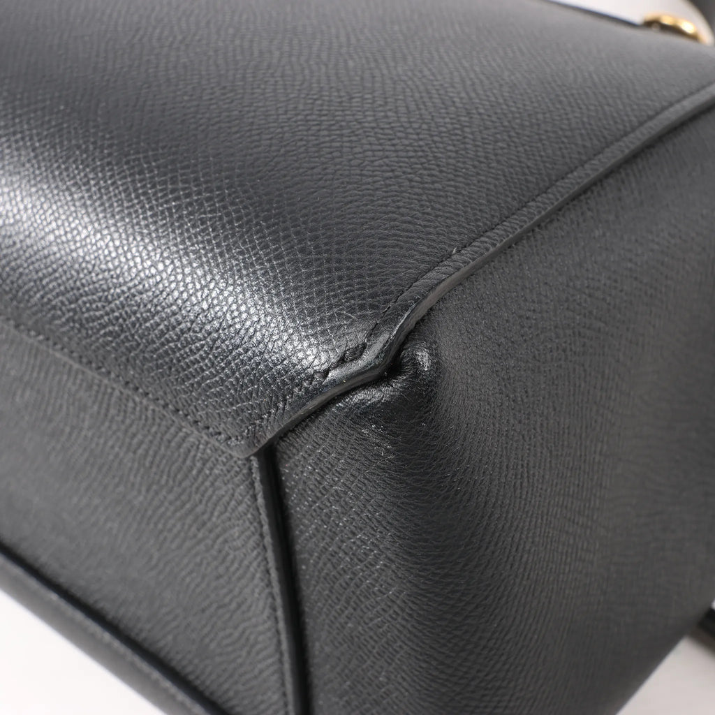 Celine Belt Bag Micro Leather 2Way Handbag in Black