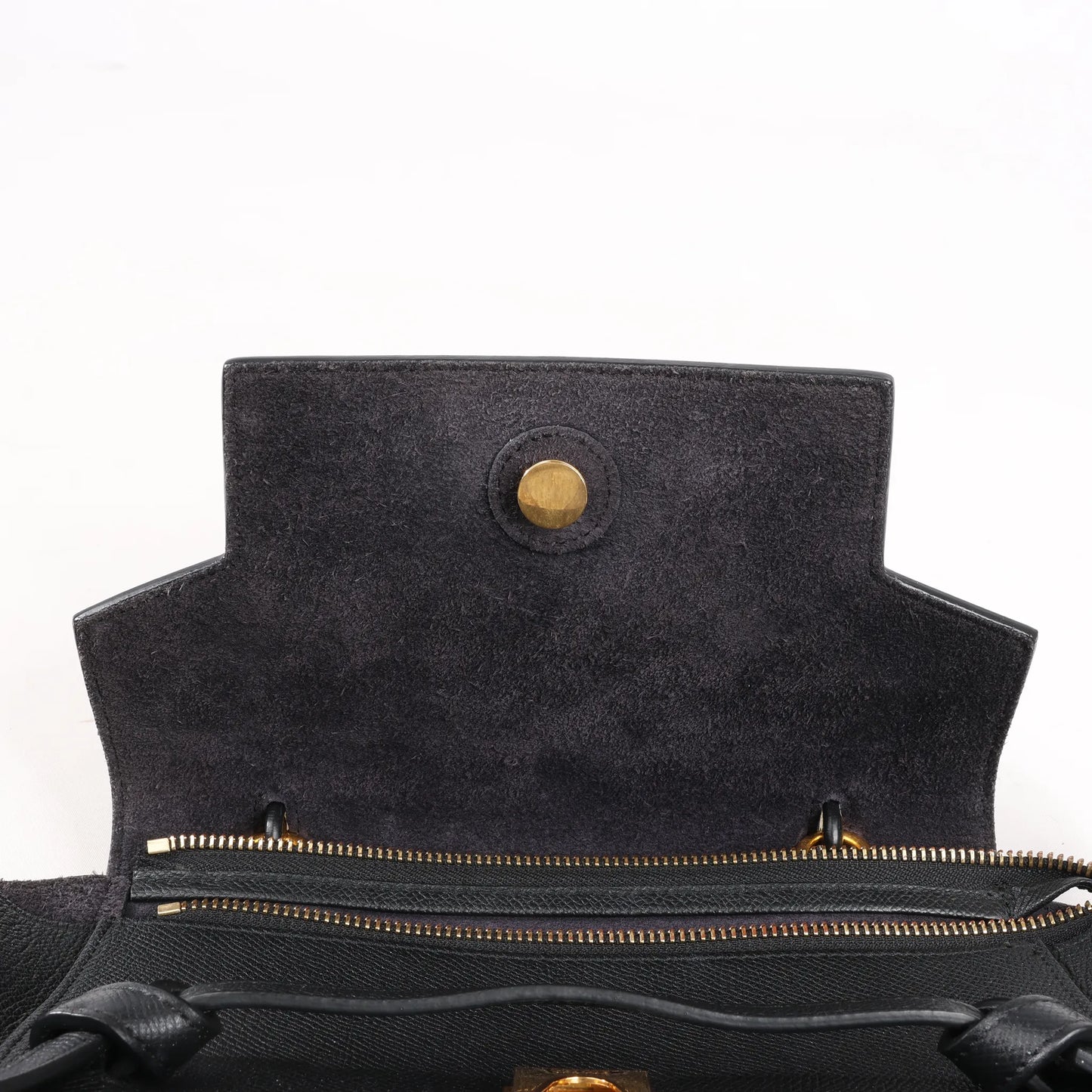 Celine Belt Bag Micro Leather 2Way Handbag in Black