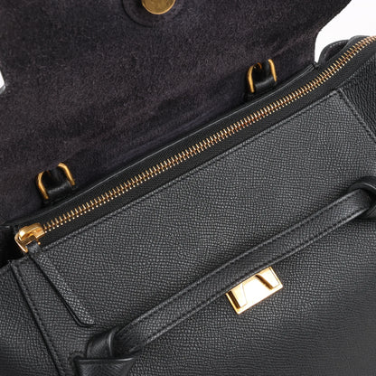 Celine Belt Bag Micro Leather 2Way Handbag in Black