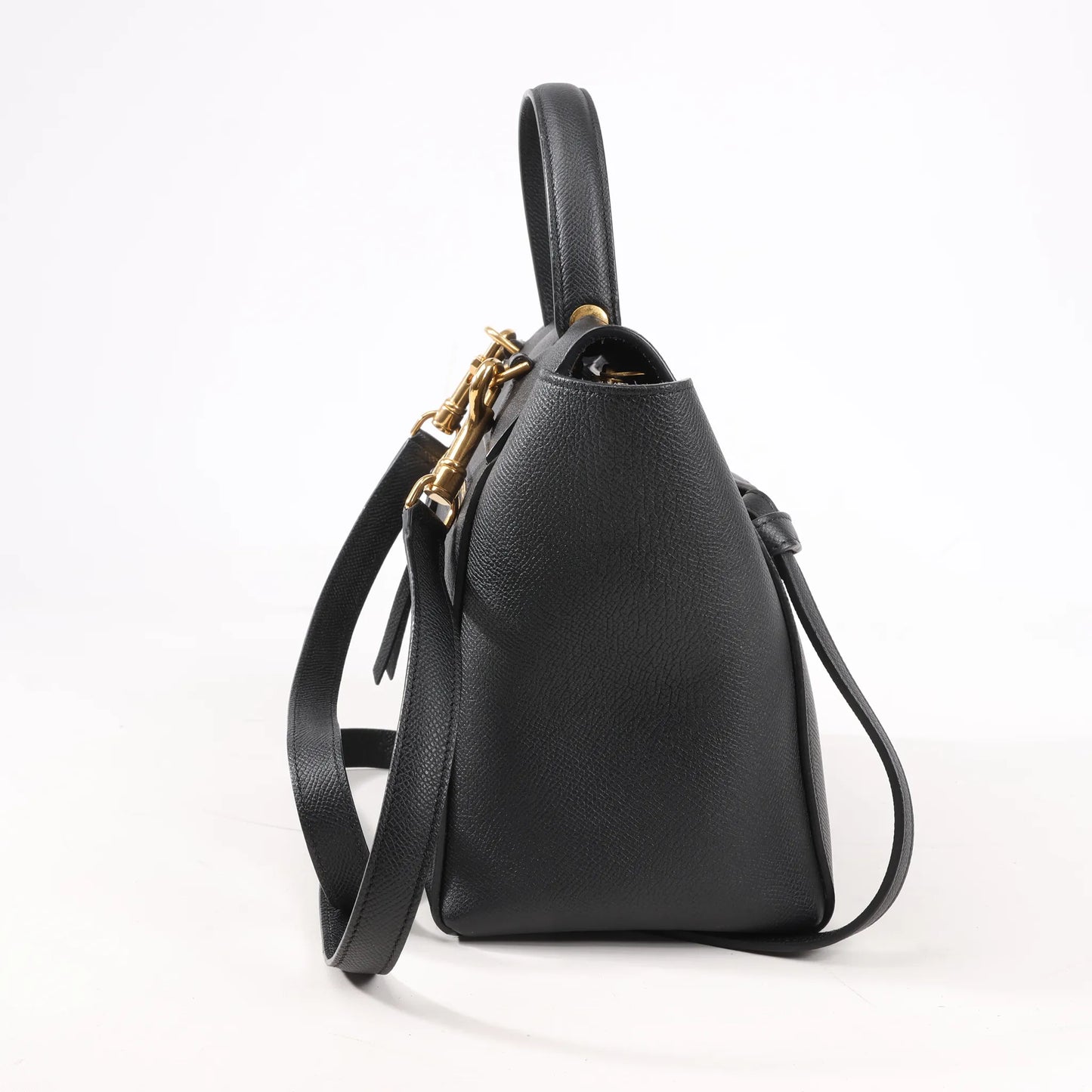 Celine Belt Bag Micro Leather 2Way Handbag in Black