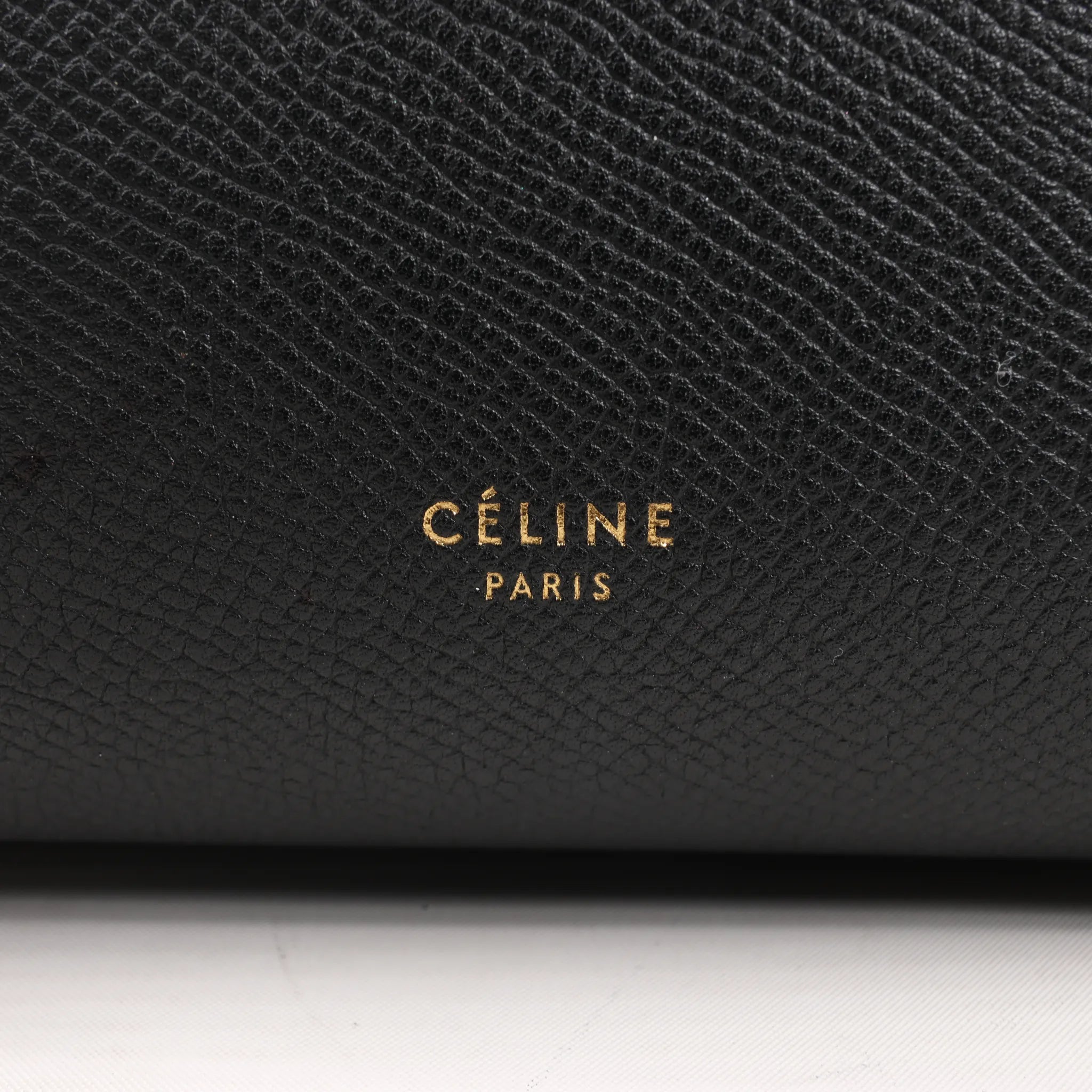 Celine Belt Bag Micro Leather 2Way Handbag in Black