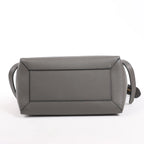 CELINE Belt Bag Grained Leather Micro 2Way Handbag in Gray