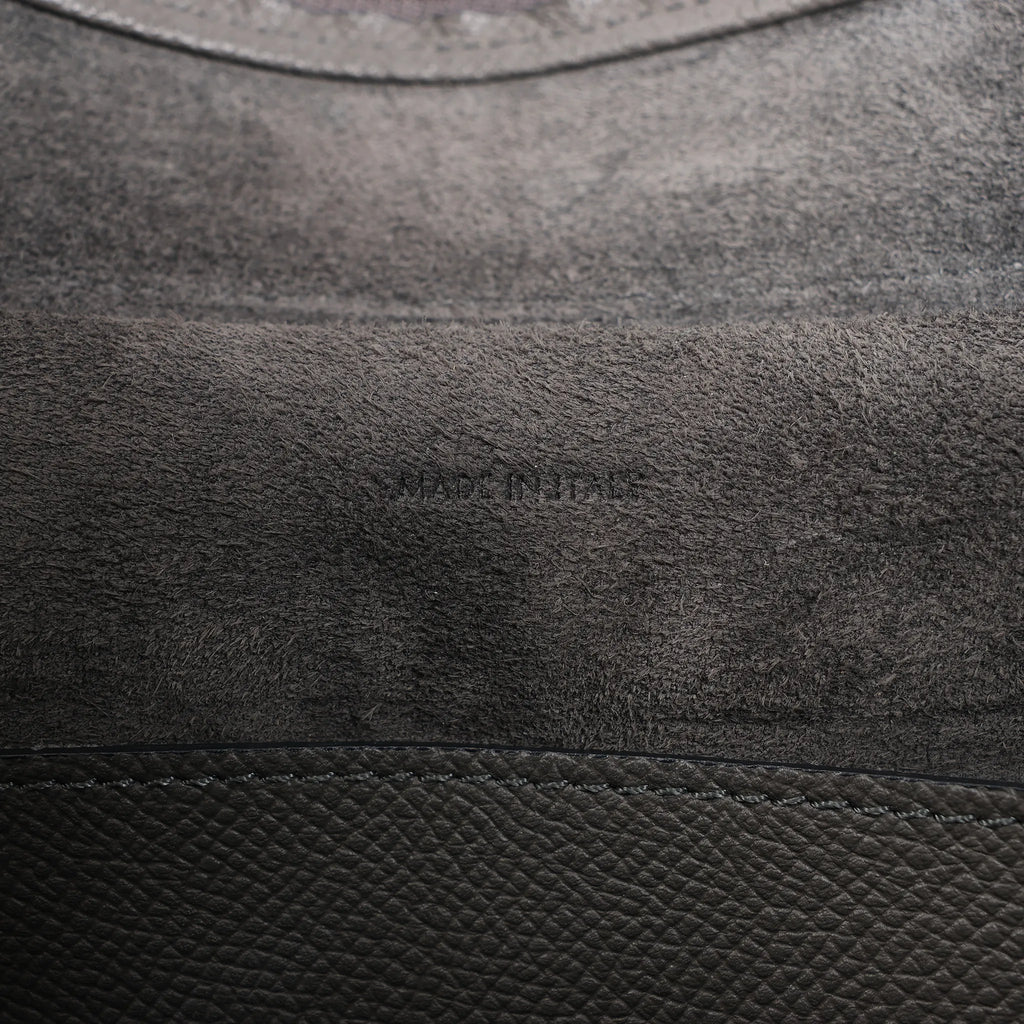CELINE Belt Bag Grained Leather Micro 2Way Handbag in Gray
