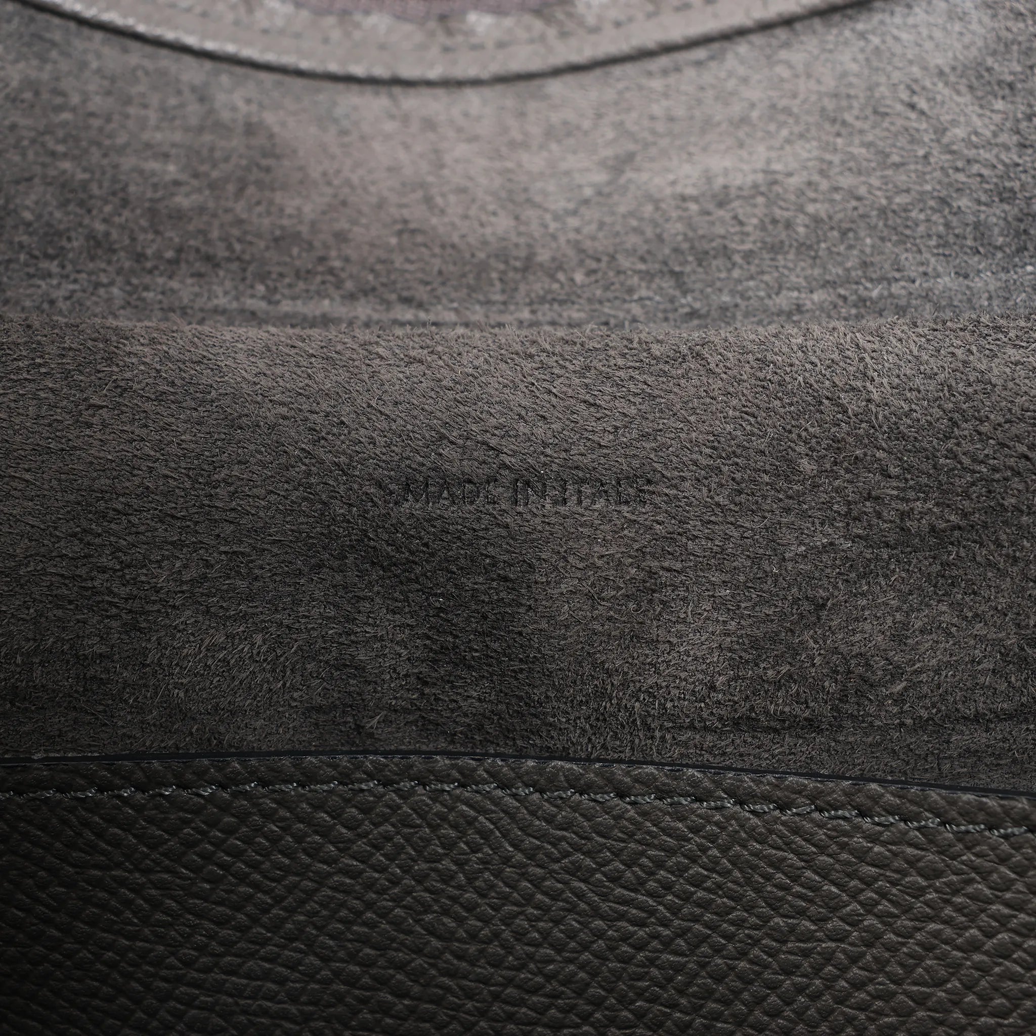 CELINE Belt Bag Grained Leather Micro 2Way Handbag in Gray