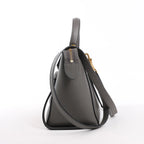 CELINE Belt Bag Grained Leather Micro 2Way Handbag in Gray