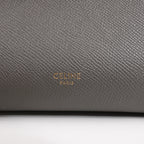 CELINE Belt Bag Grained Leather Micro 2Way Handbag in Gray