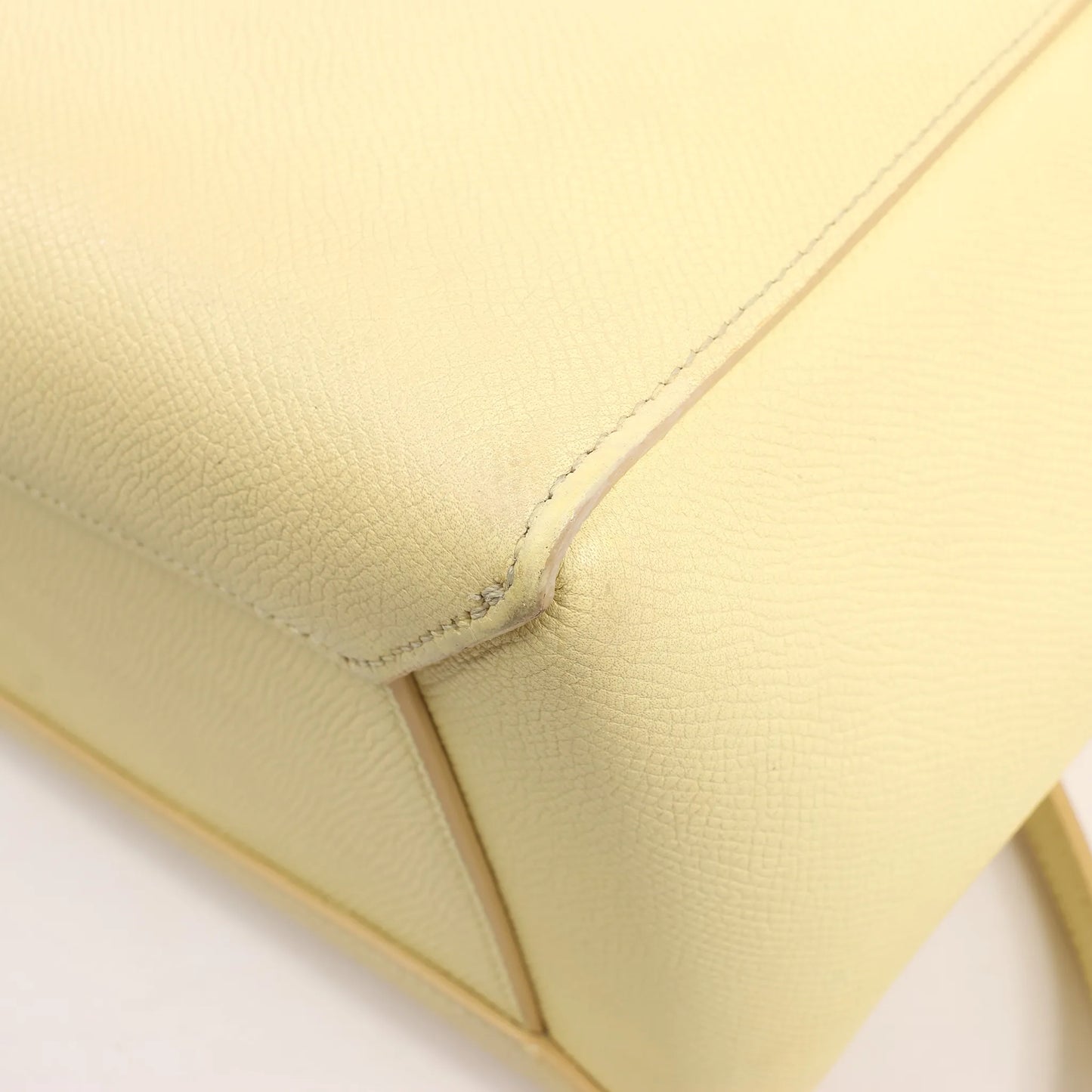 CELINE Belt Bag Grained Leather Micro 2Way Handbag in Yellow