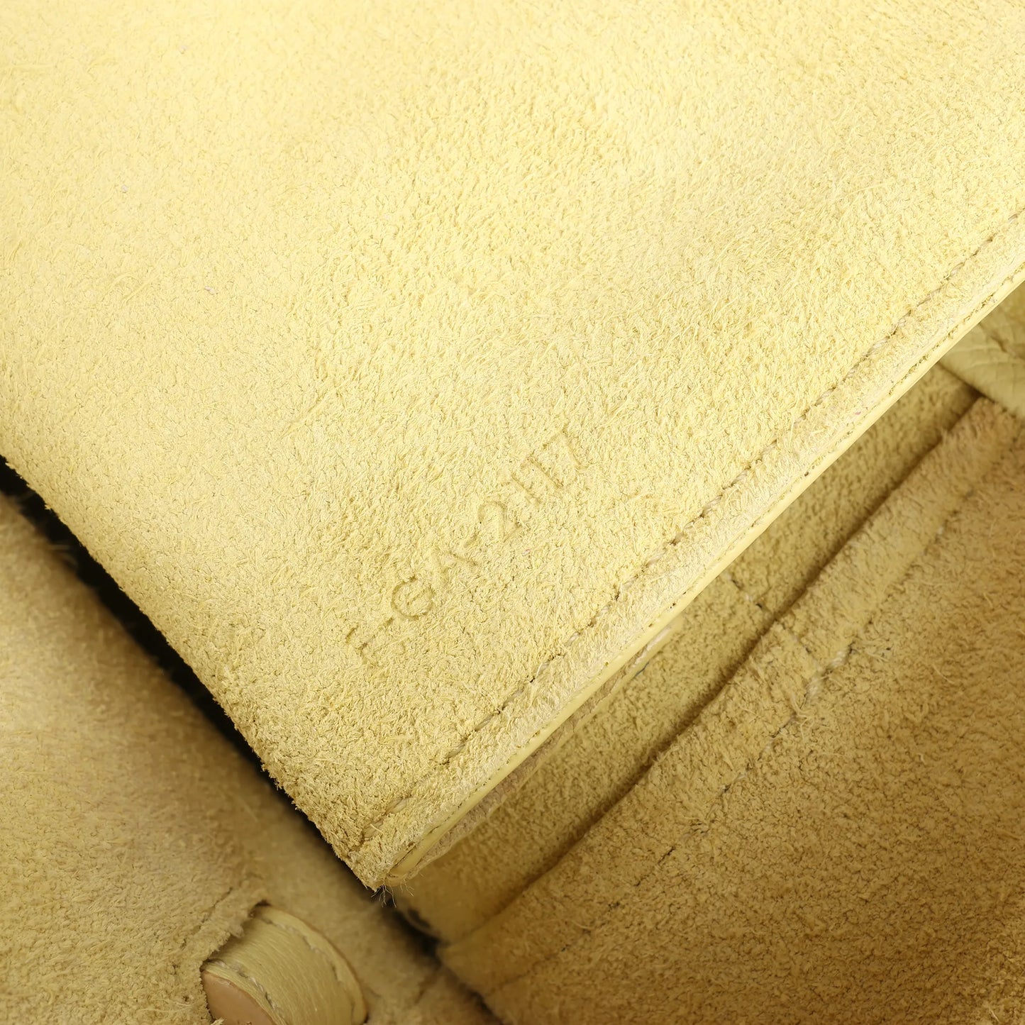 CELINE Belt Bag Grained Leather Micro 2Way Handbag in Yellow