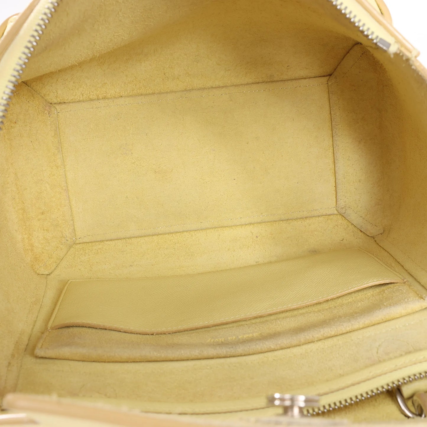 CELINE Belt Bag Grained Leather Micro 2Way Handbag in Yellow