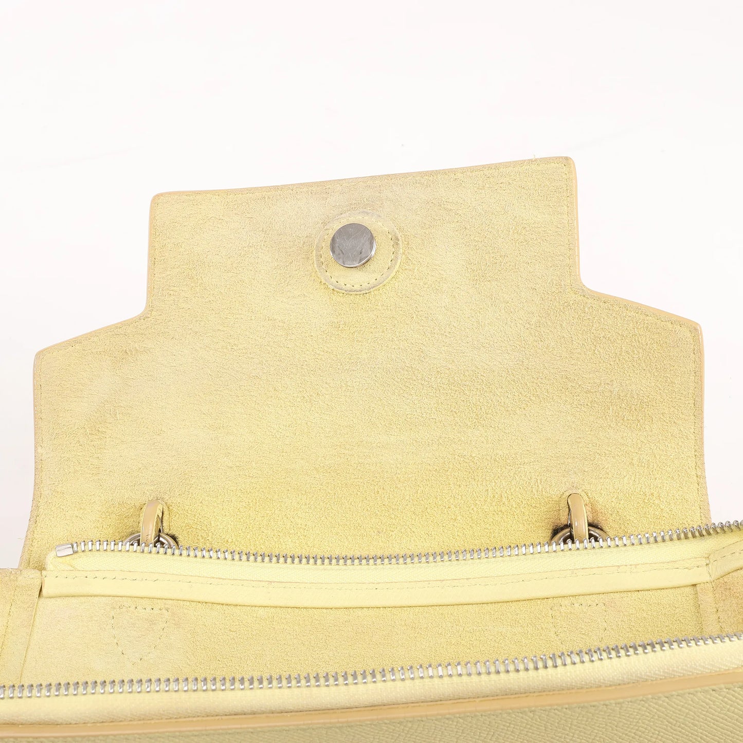 CELINE Belt Bag Grained Leather Micro 2Way Handbag in Yellow