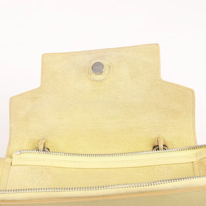 CELINE Belt Bag Grained Leather Micro 2Way Handbag in Yellow