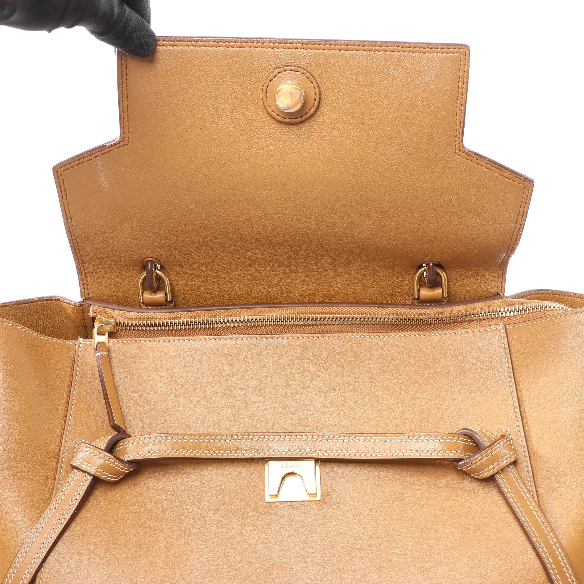 Celine Belt Bag Mini Leather 2way Handbag in Brown