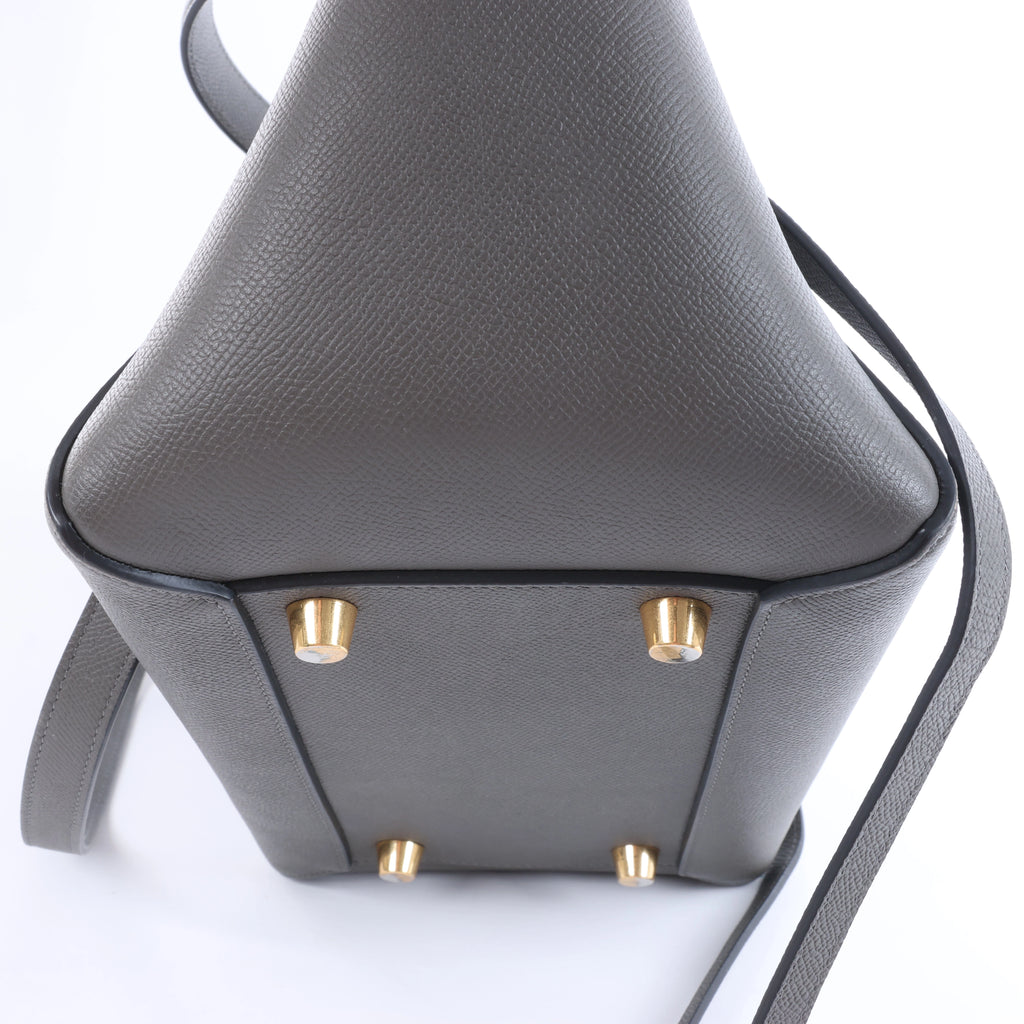 Celine Belt Bag Mini Leather 2 Way Handbag in Gray