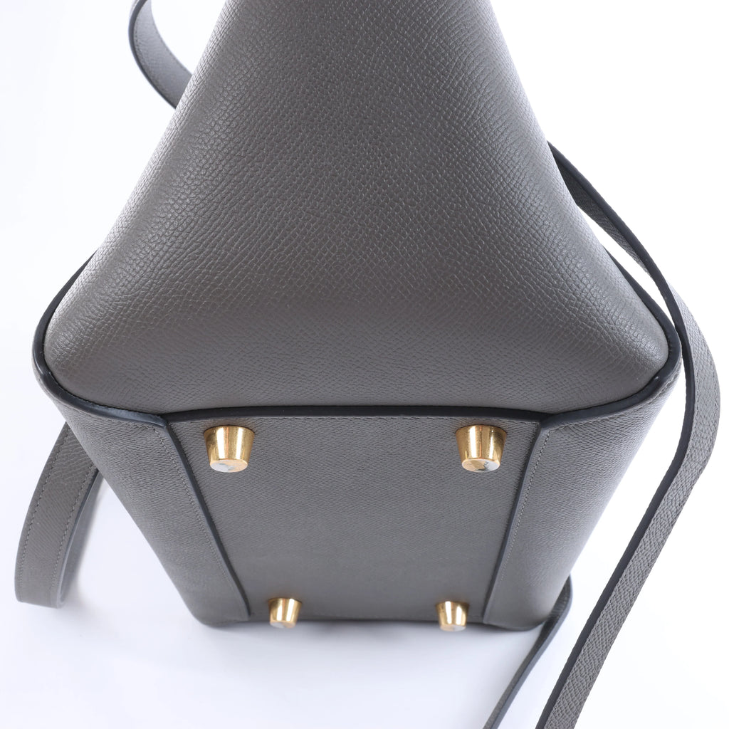 Celine Belt Bag Mini Leather 2 Way Handbag in Gray