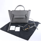 Celine Belt Bag Mini Leather 2 Way Handbag in Gray