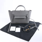 Celine Belt Bag Mini Leather 2 Way Handbag in Gray