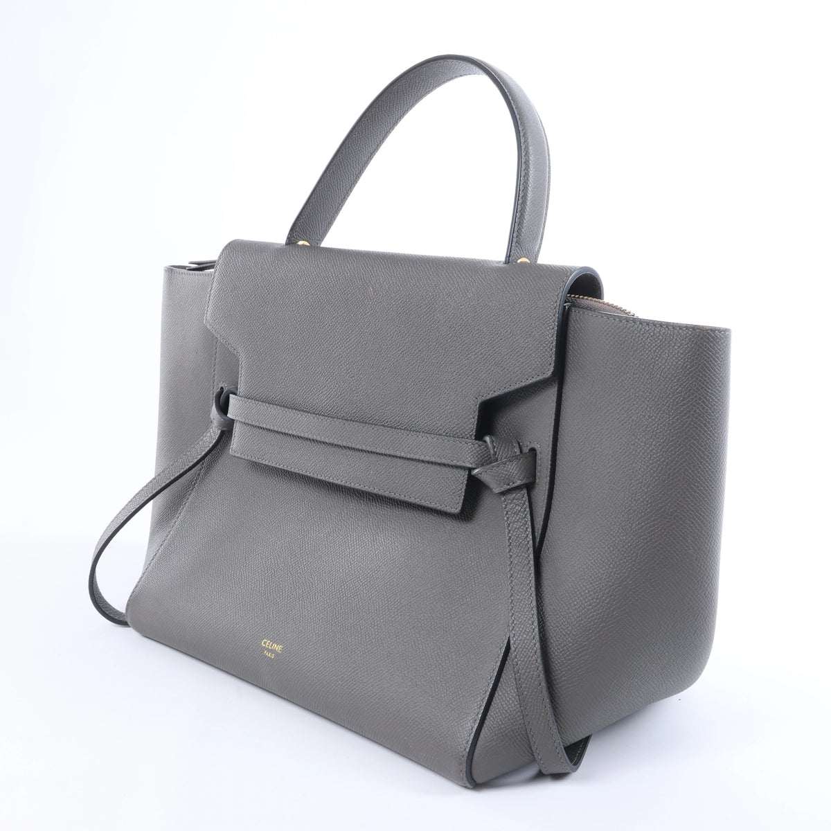 Celine Belt Bag Mini Leather 2 Way Handbag in Gray