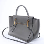 Celine Belt Bag Mini Leather 2 Way Handbag in Gray