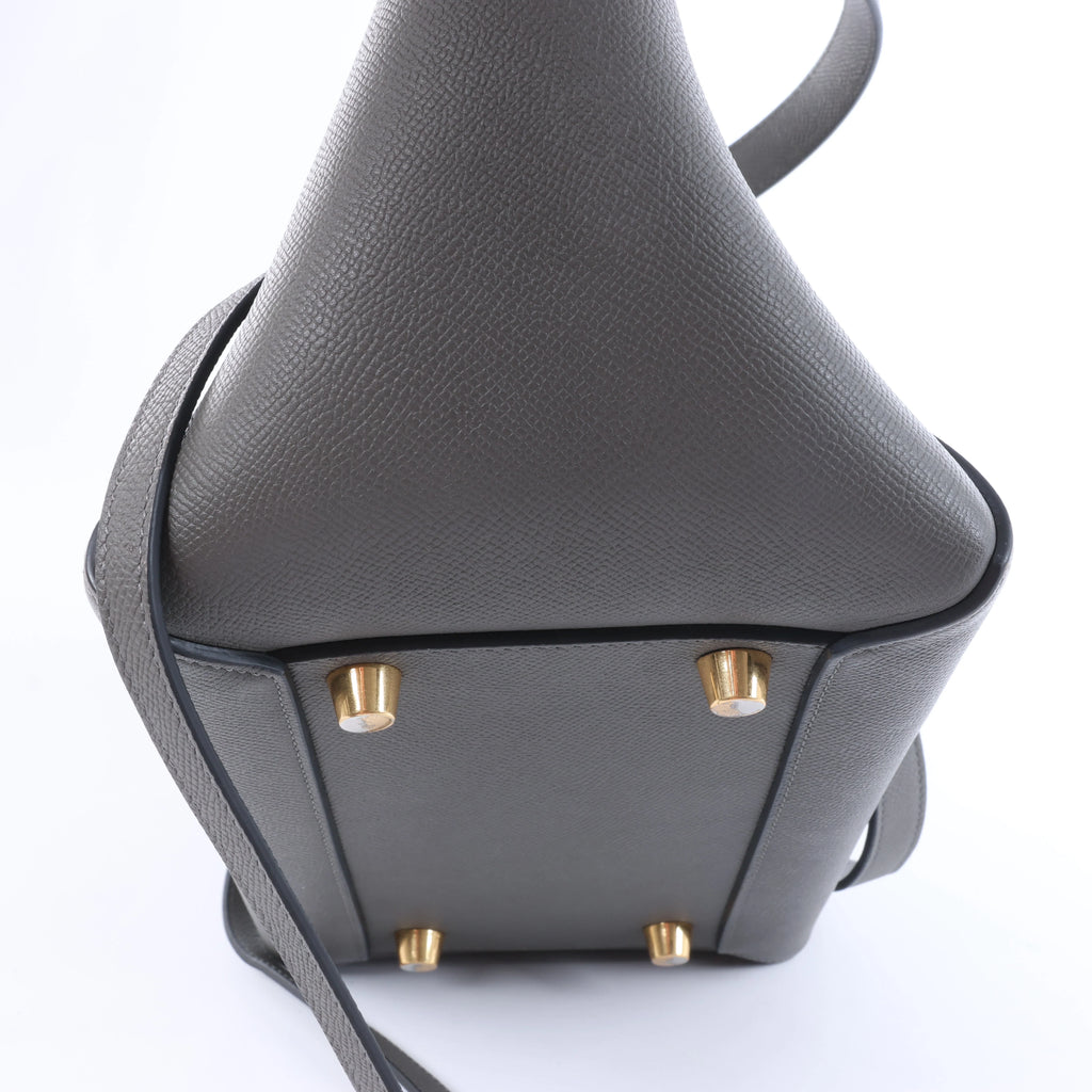 Celine Belt Bag Mini Leather 2 Way Handbag in Gray