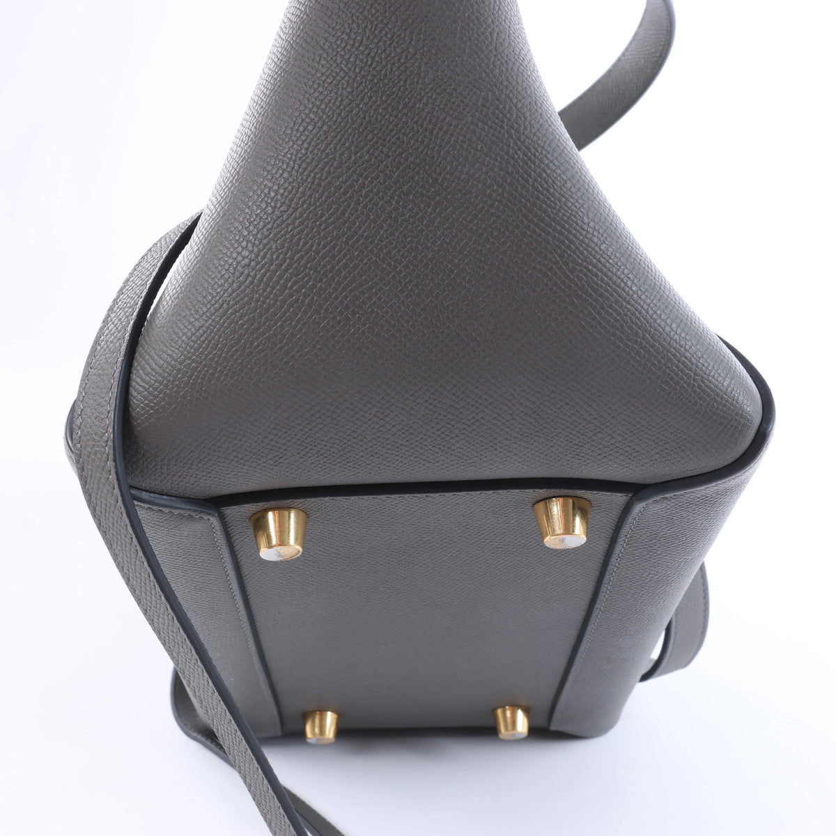Celine Belt Bag Mini Leather 2 Way Handbag in Gray