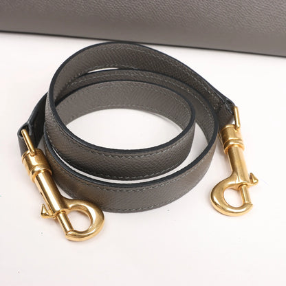 Mini sac ceinture Céline en cuir gris, à double usage