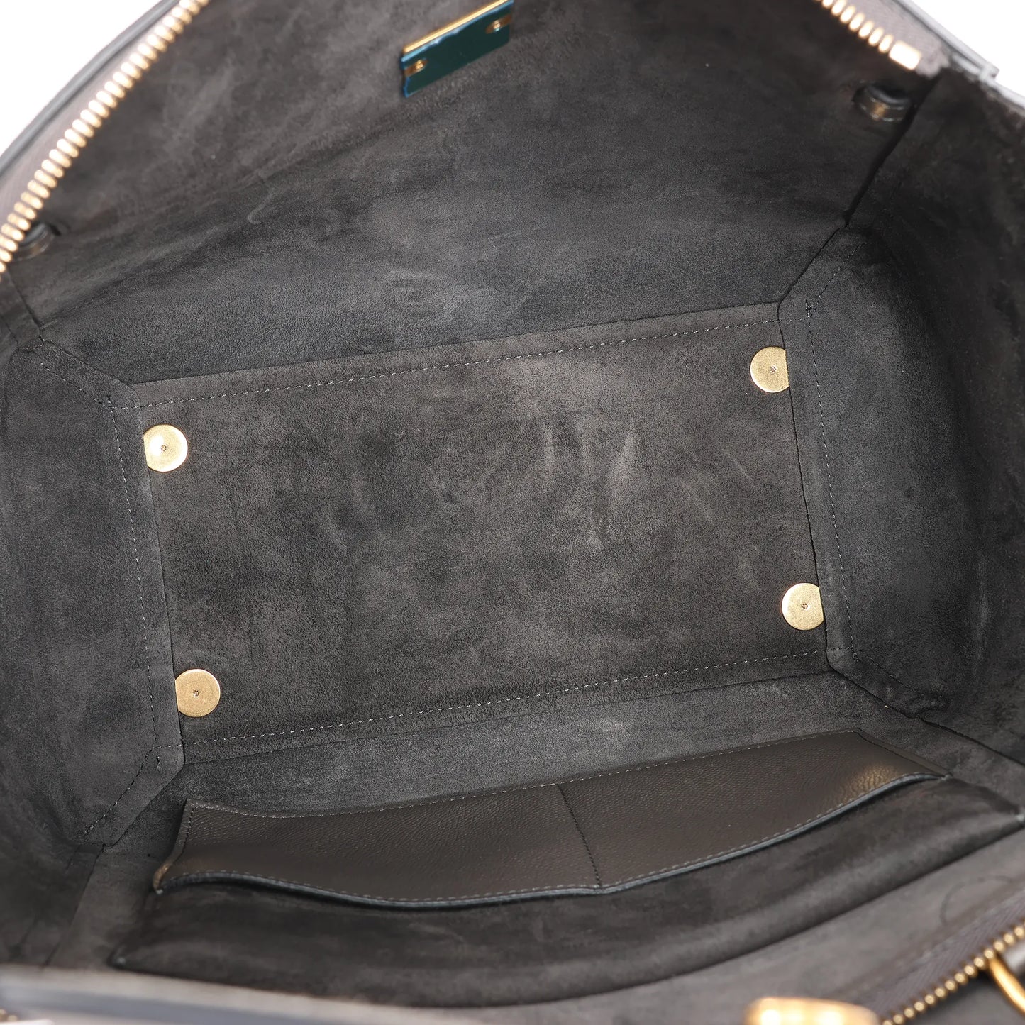 Mini sac ceinture Céline en cuir gris, à double usage