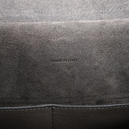 Mini sac ceinture Céline en cuir gris, à double usage