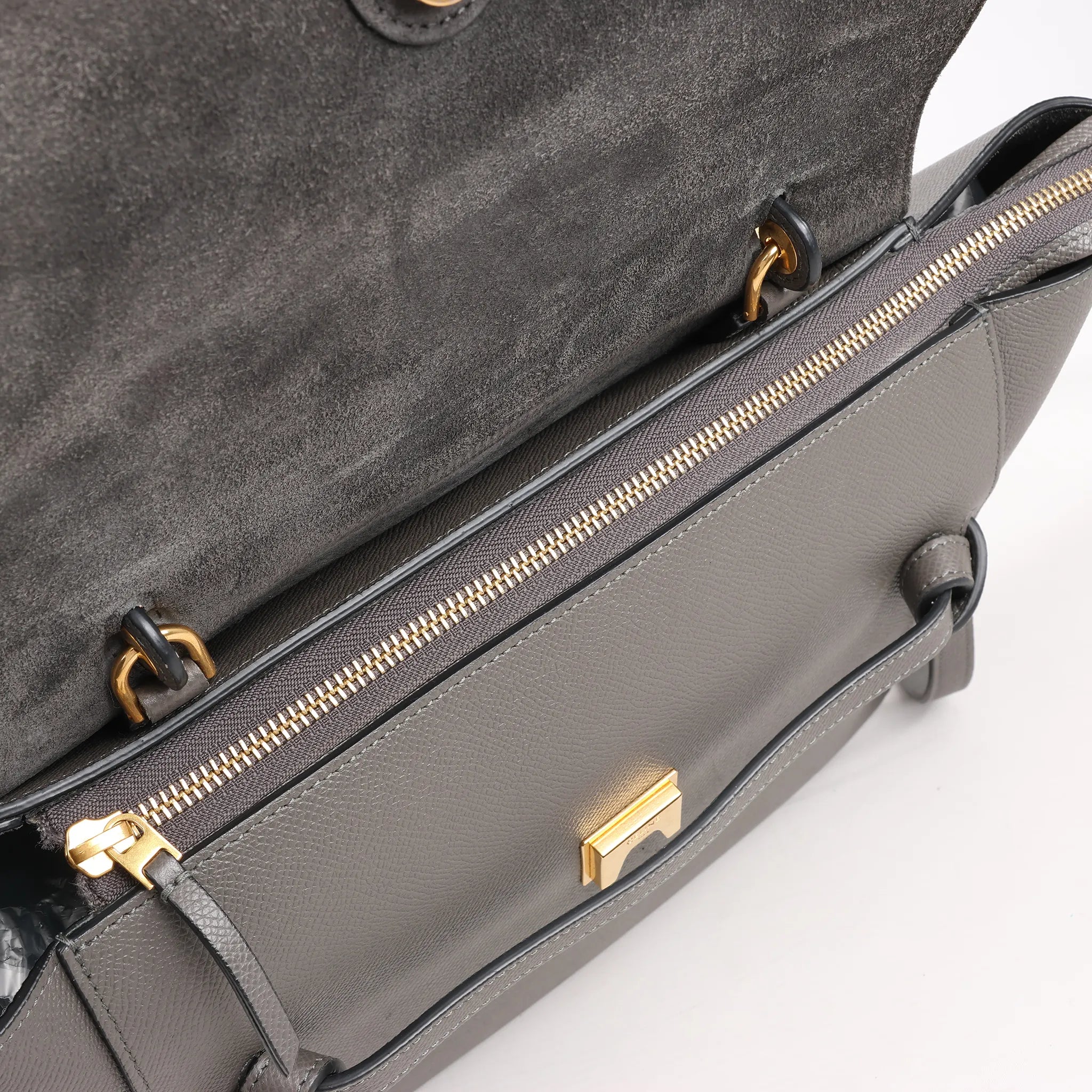 Celine Belt Bag Mini Leather 2way Handbag in Gray