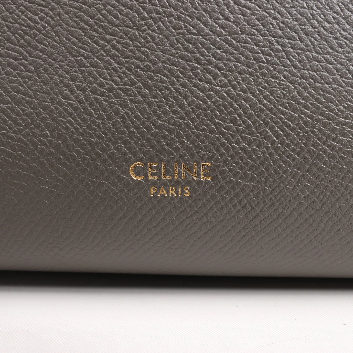 Mini sac ceinture Céline en cuir gris, à double usage