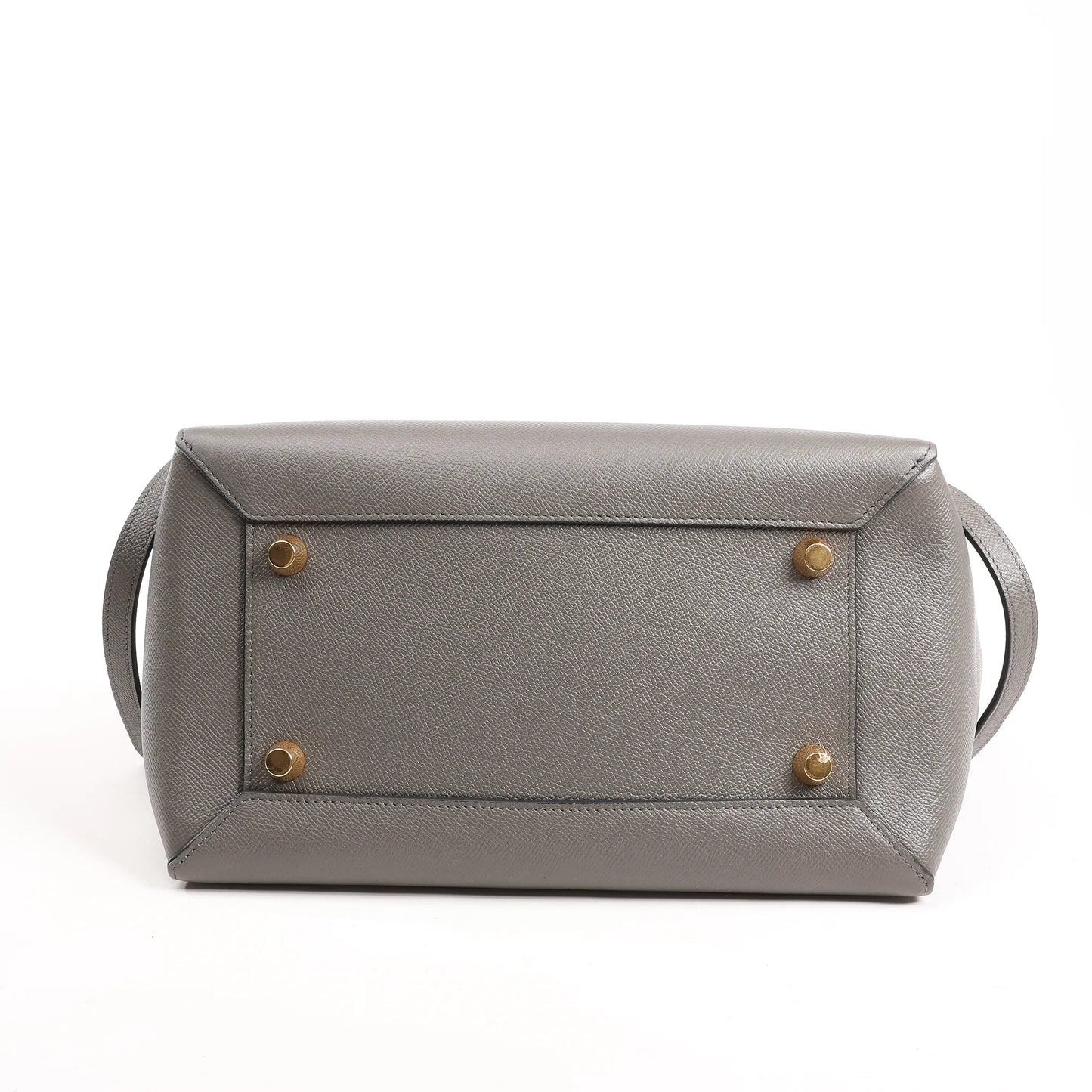 Mini sac ceinture Céline en cuir gris, à double usage