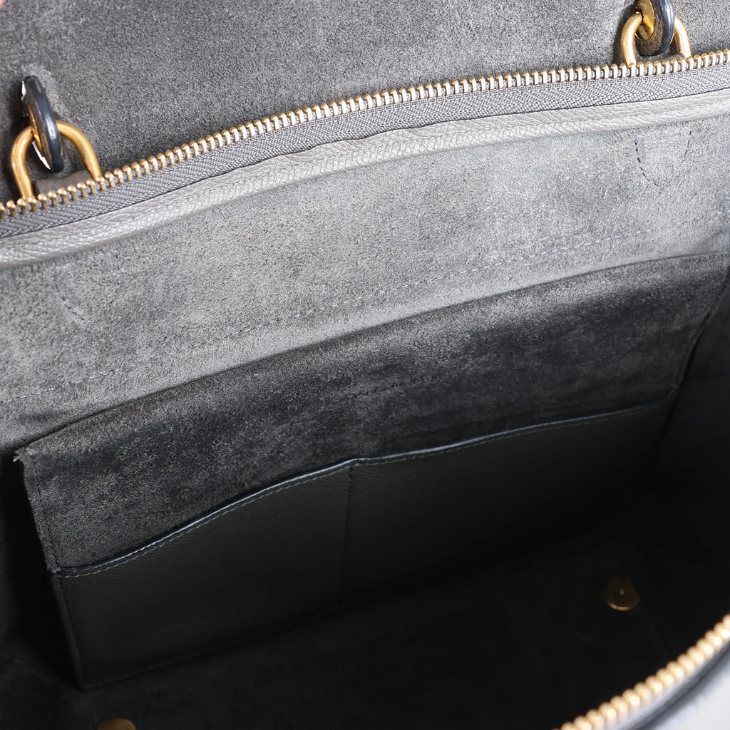 Celine Belt Bag Mini Leather 2way Handbag in Gray