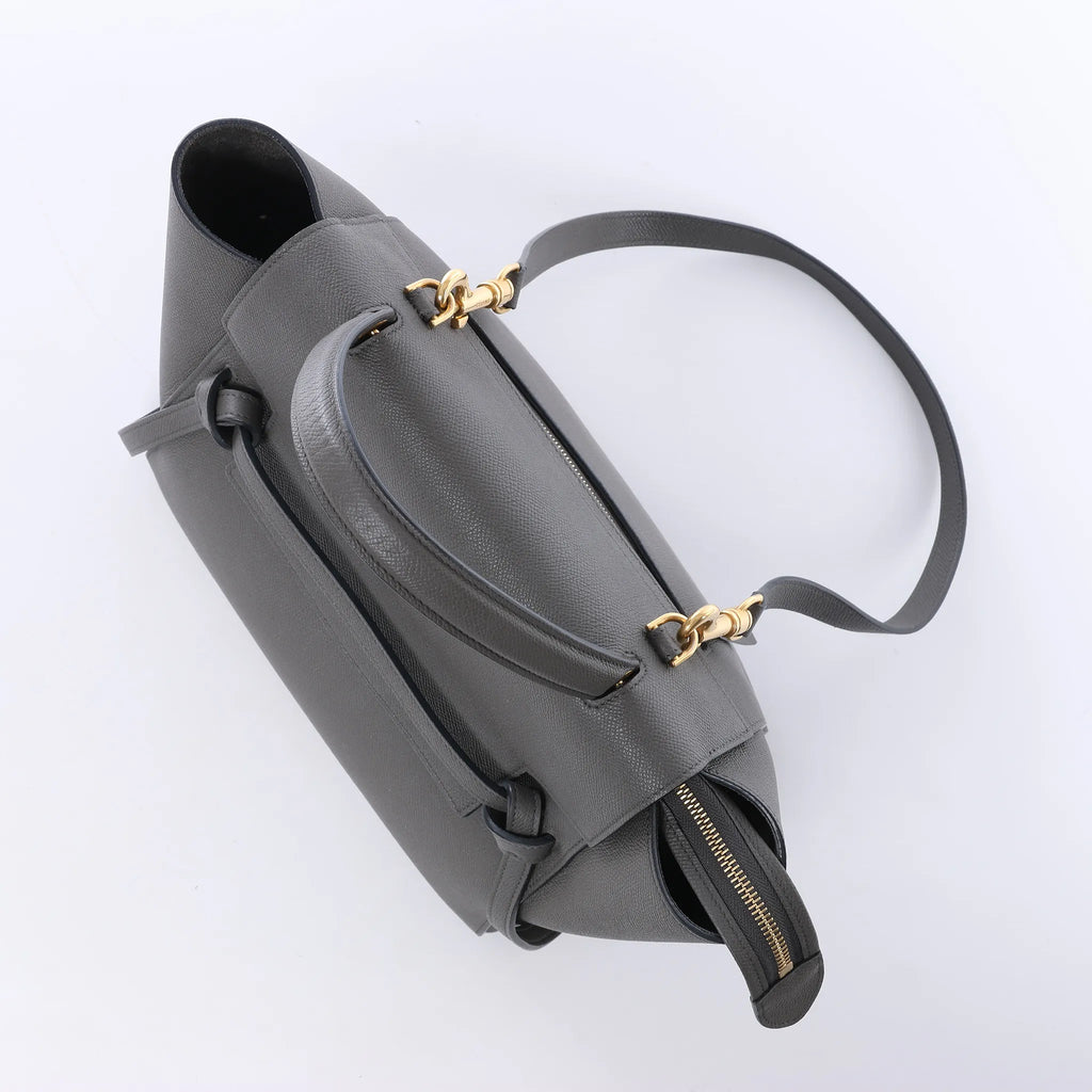 Celine Belt Bag Mini Leather 2way Handbag in Gray