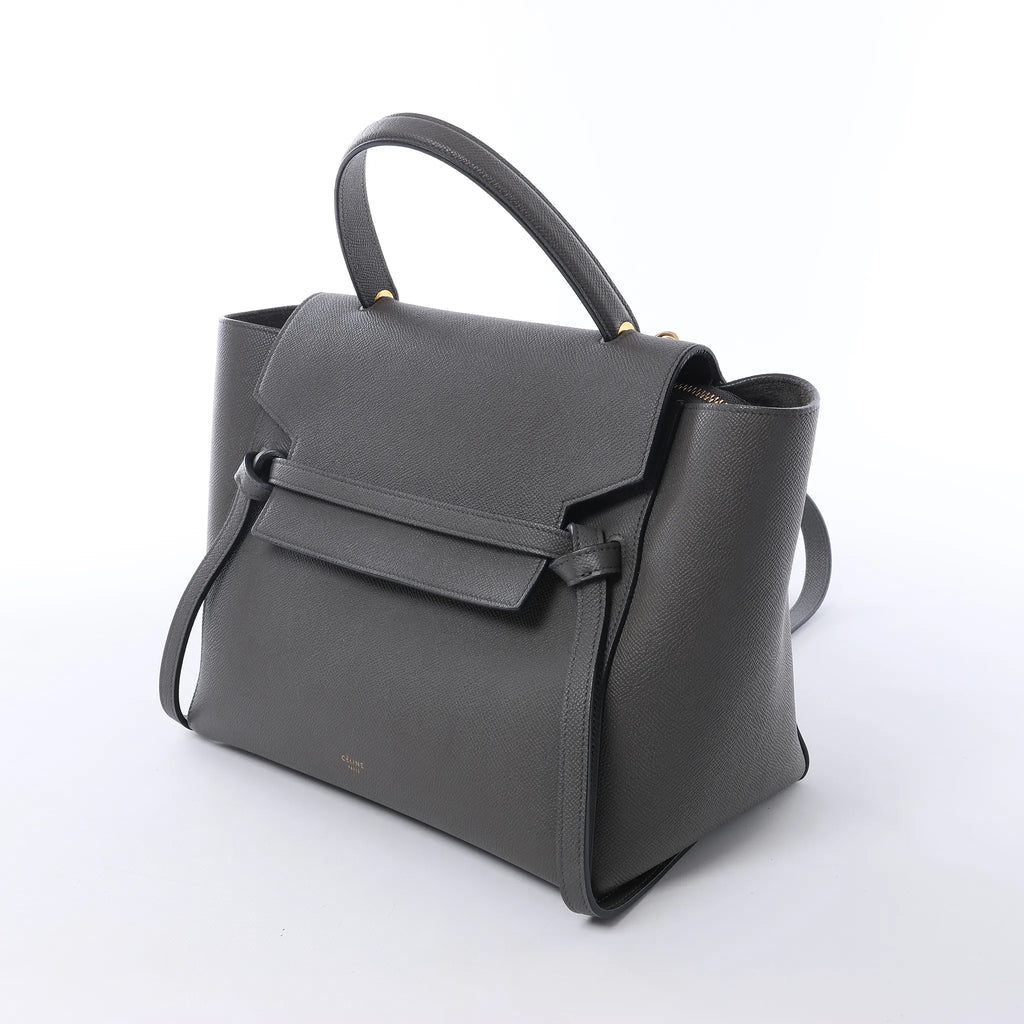 Celine Belt Bag Mini Leather 2way Handbag in Gray
