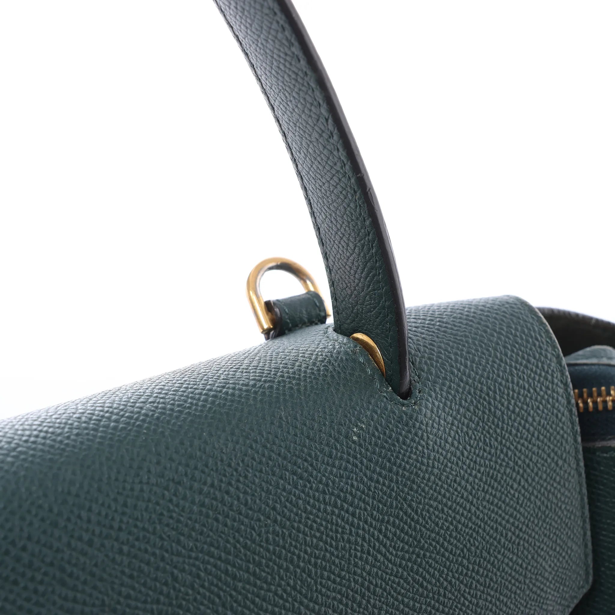 Celine Belt Bag Mini Leather 2way Handbag in Green
