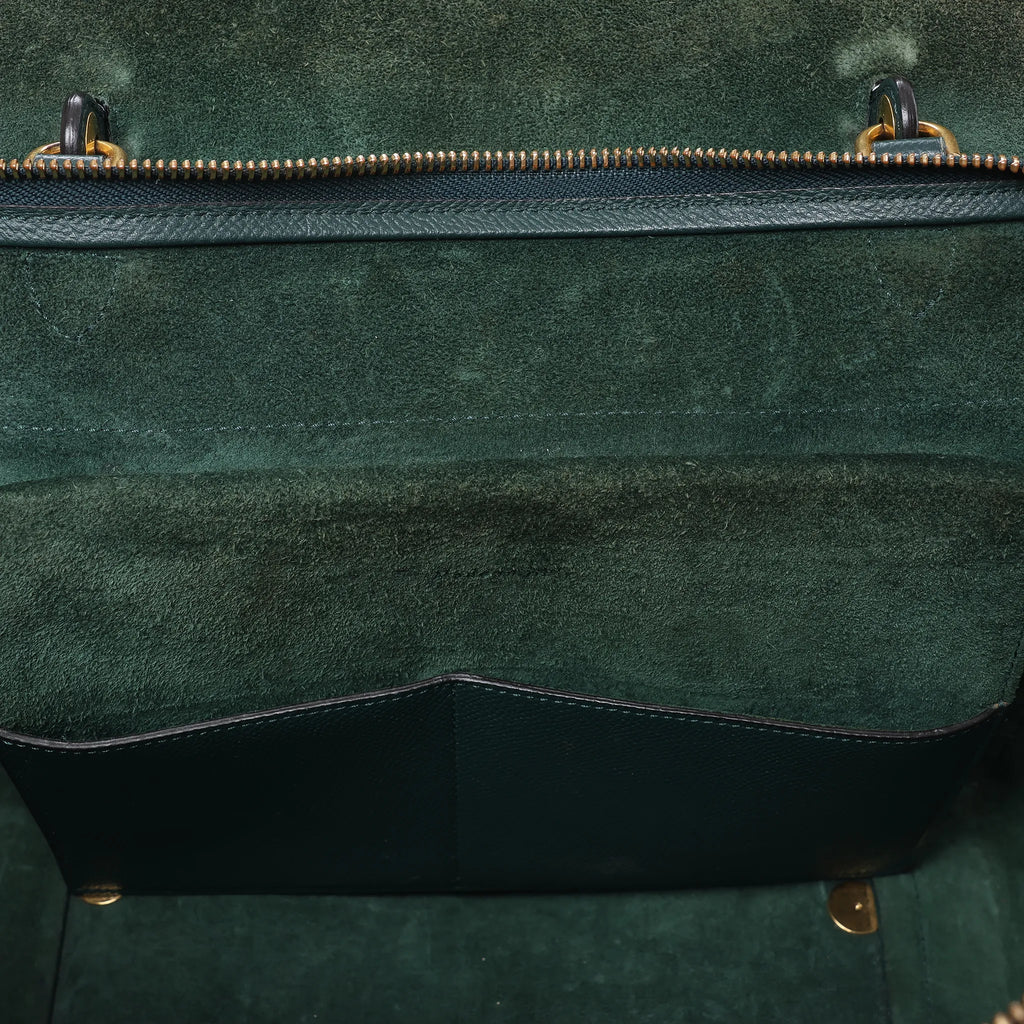 Celine Belt Bag Mini Leather 2way Handbag in Green