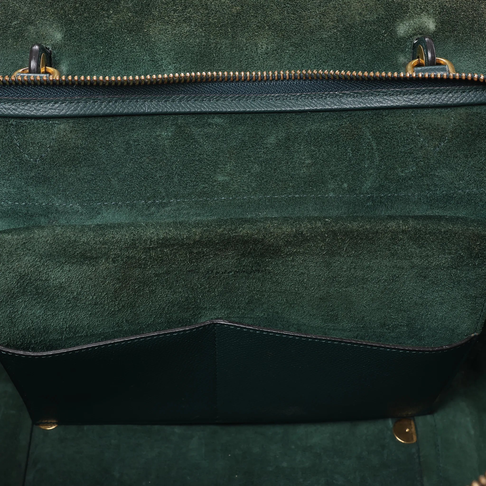 Celine Belt Bag Mini Leather 2way Handbag in Green
