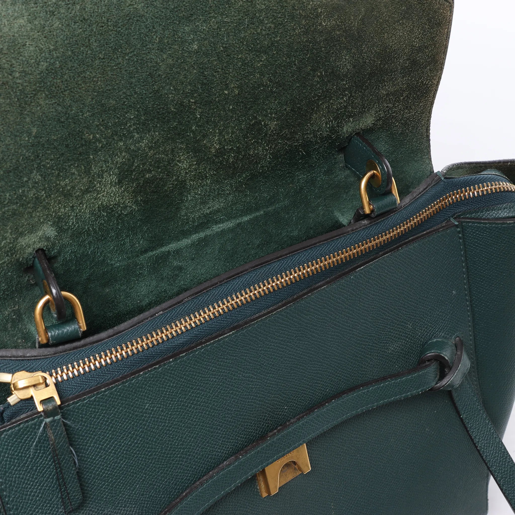 Celine Belt Bag Mini Leather 2way Handbag in Green