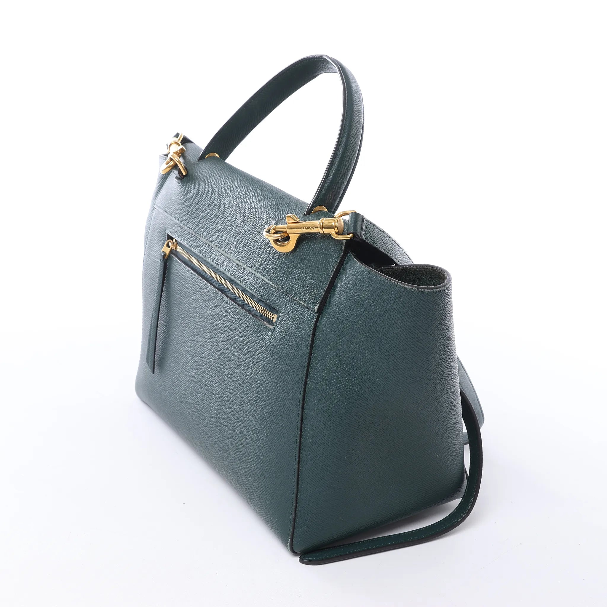 Celine Belt Bag Mini Leather 2way Handbag in Green