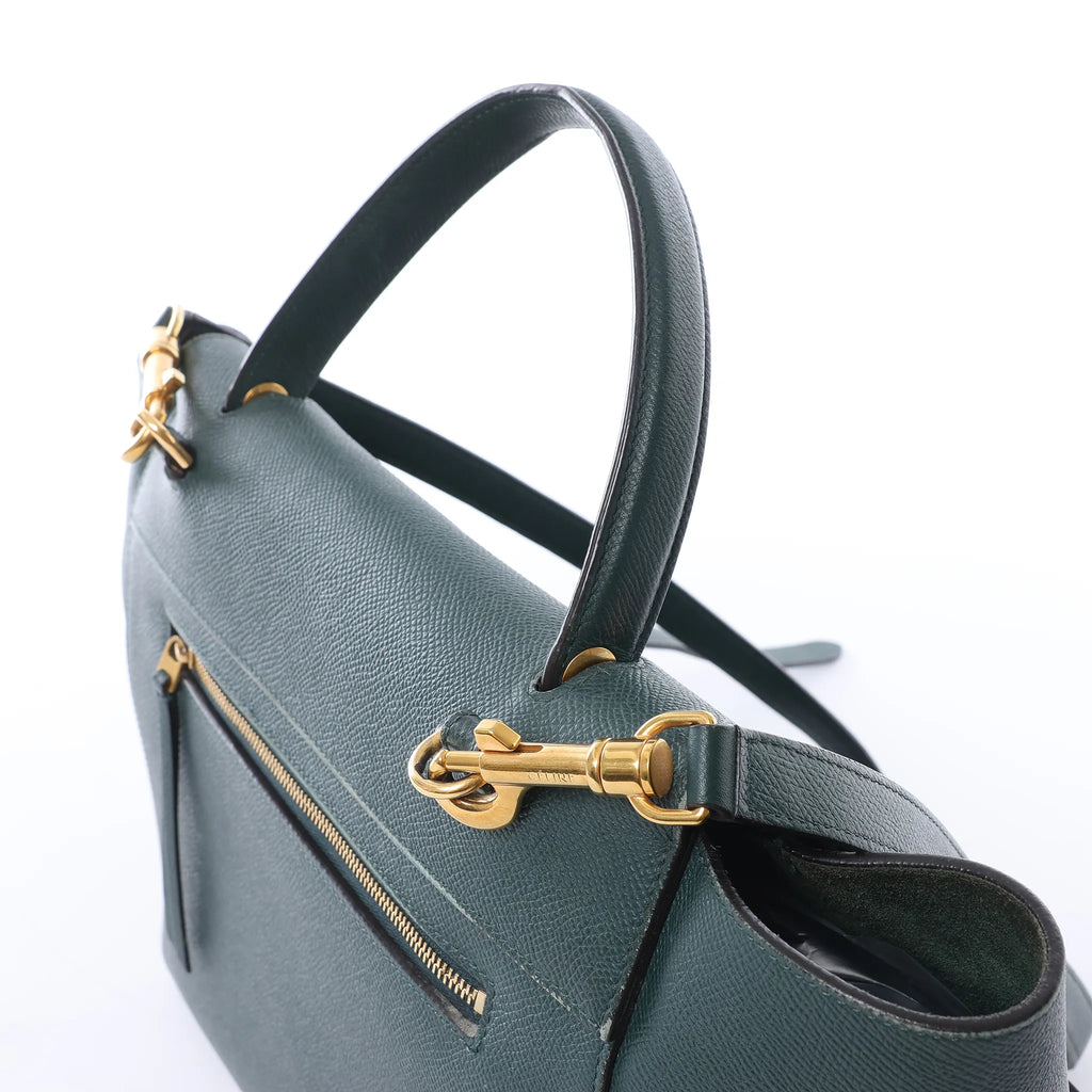 Celine Belt Bag Mini Leather 2way Handbag in Green