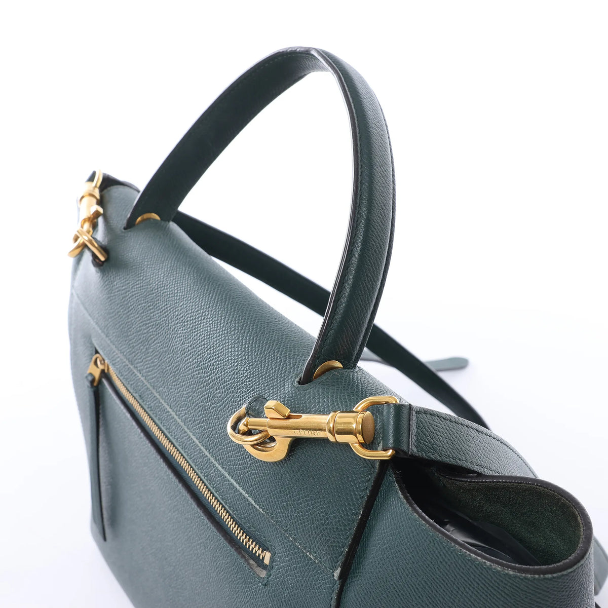 Celine Belt Bag Mini Leather 2way Handbag in Green