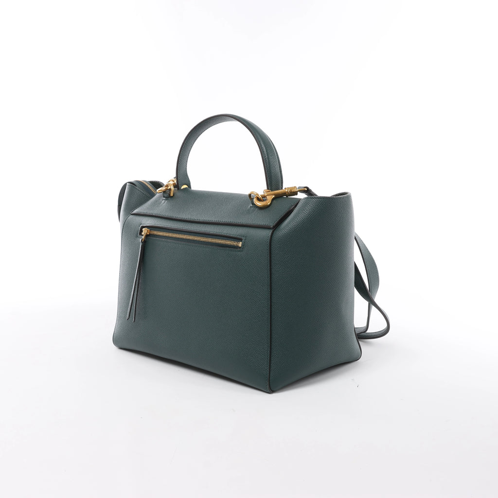 Celine Belt Bag Mini Leather 2Way Handbag in Green