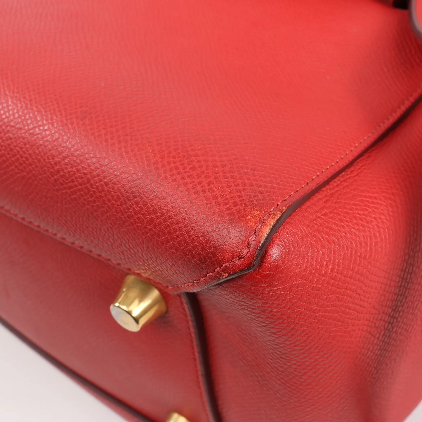Celine Belt Bag Mini Leather 2way Handbag in Red