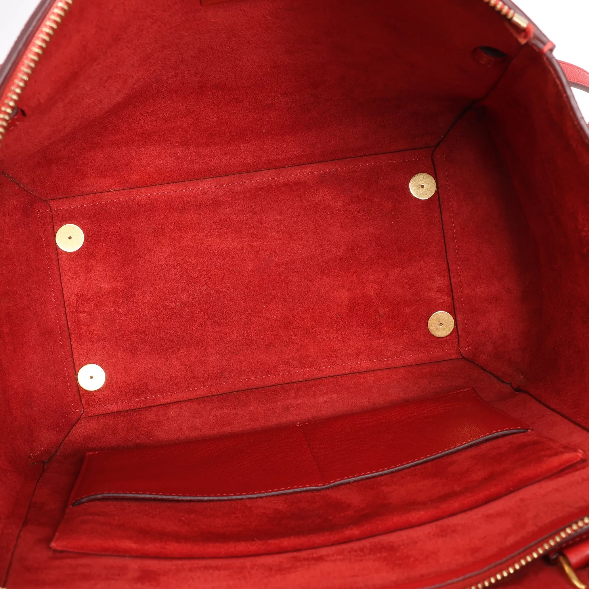 Celine Belt Bag Mini Leather 2way Handbag in Red