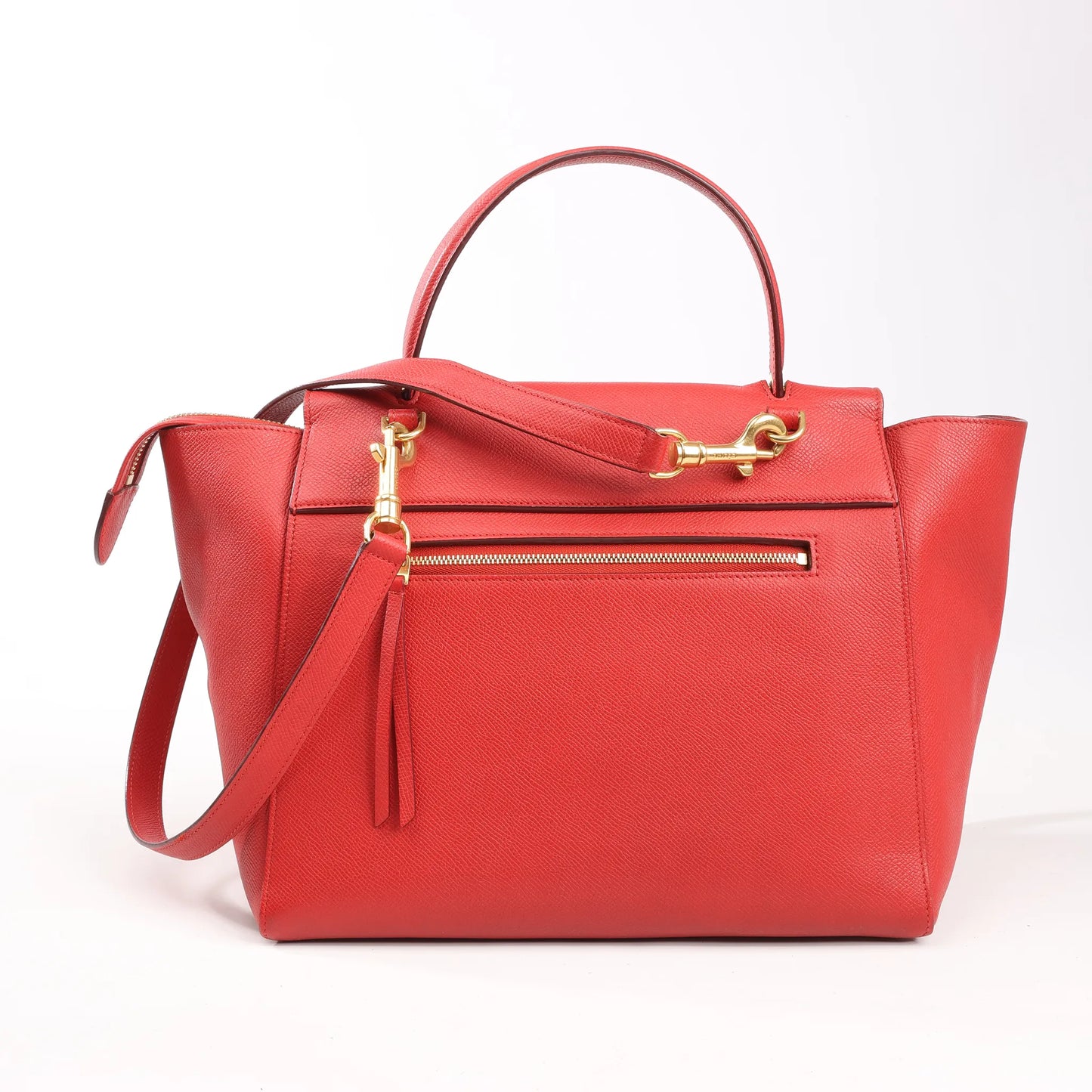Celine Belt Bag Mini Leather 2way Handbag in Red