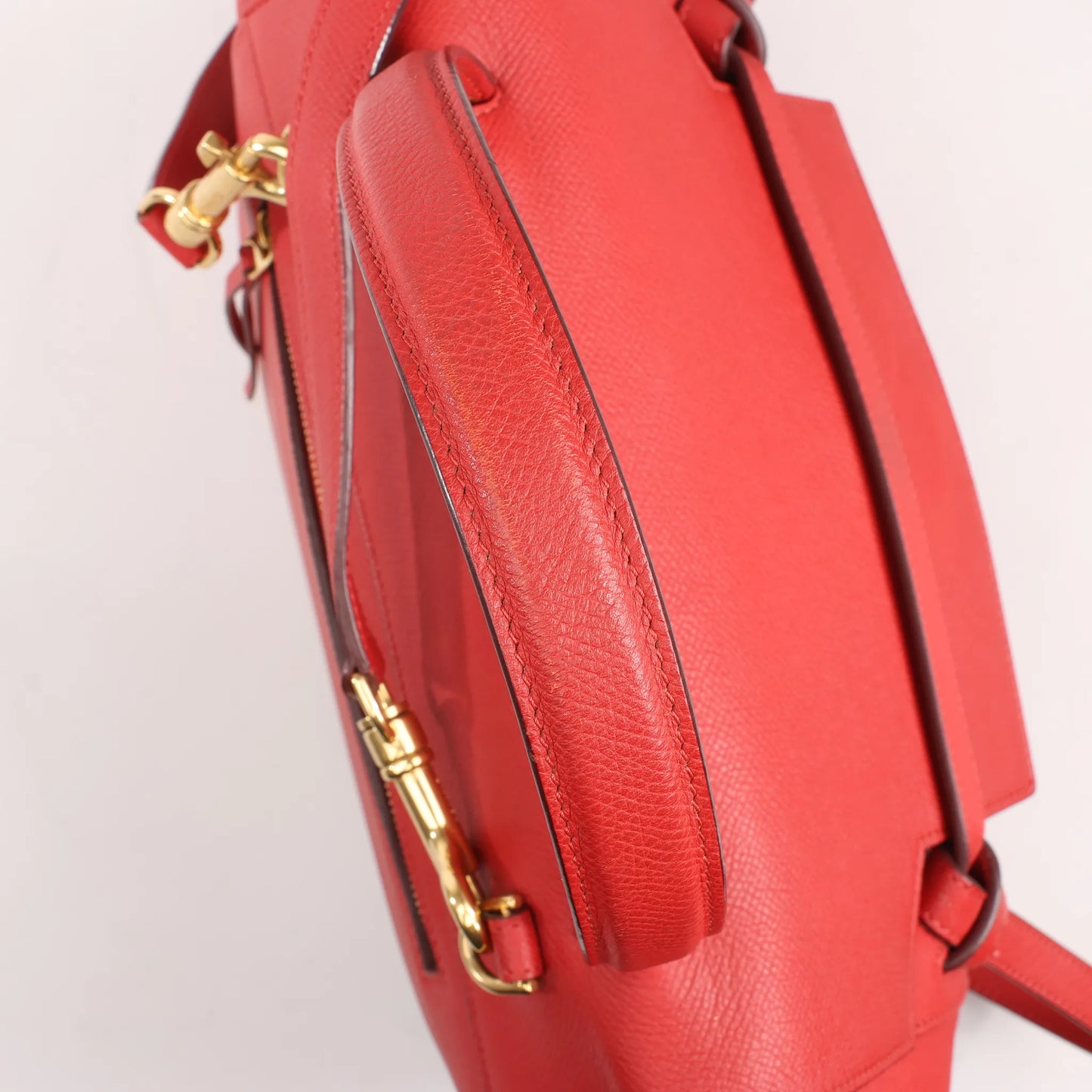 Celine Belt Bag Mini Leather 2way Handbag in Red