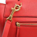 Celine Belt Bag Mini Leather 2way Handbag in Red
