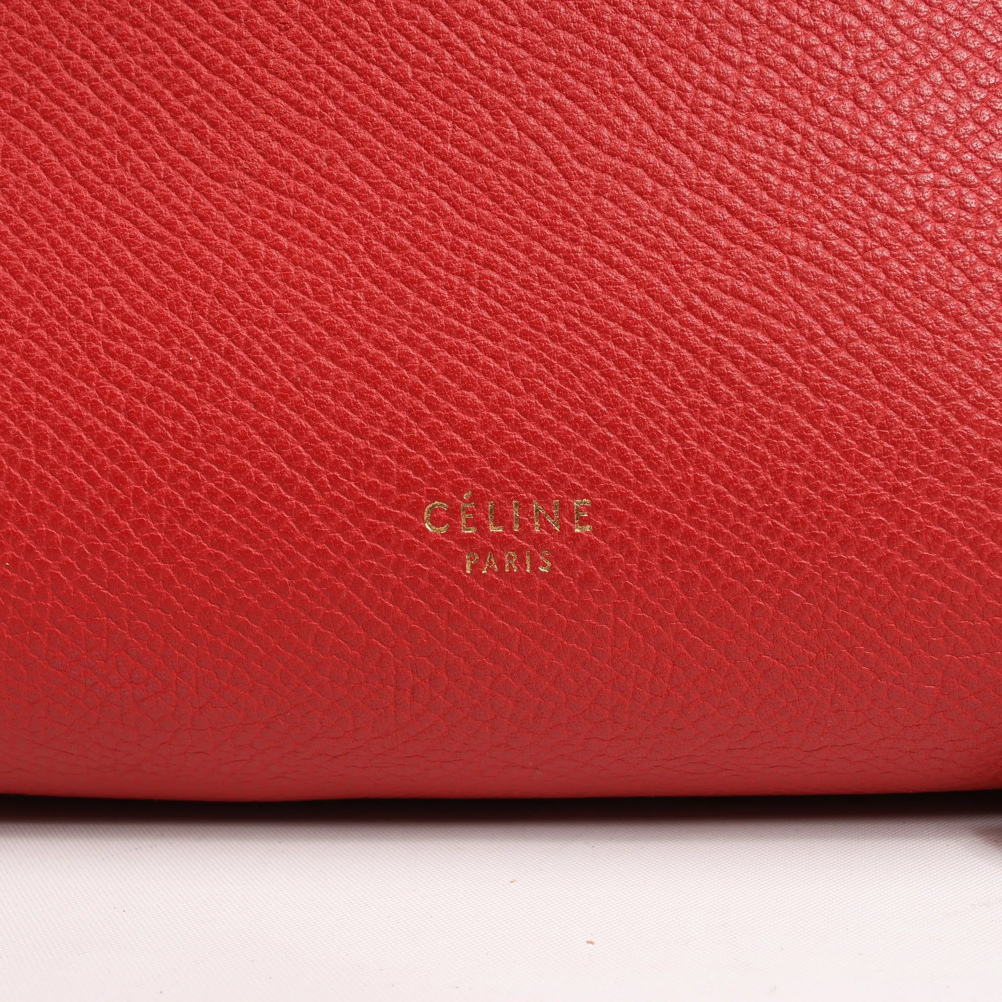 Celine Belt Bag Mini Leather 2way Handbag in Red